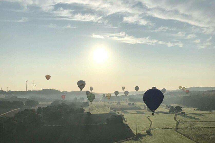 Ballonfahrt Pfälzerwald Überquerung