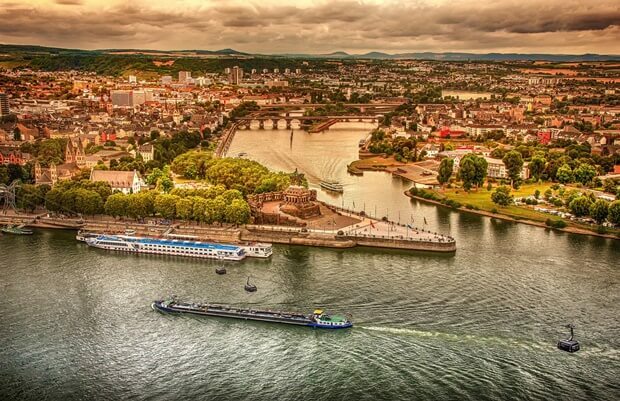 Ballonfahrt Rheinland-Pfalz, Koblenz