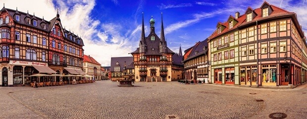 Ballonfahrt Harz Blick über Wernigerode