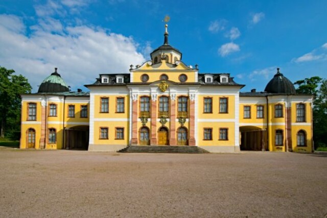 Ballonfahrt Magdeburg, Raum Weimar, Leipzig, Halle-Saale & Freiberg, Schloss Belvedere