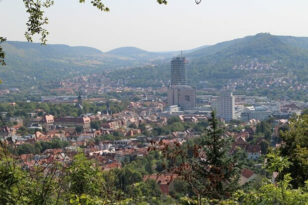 Ballonfahrt Thüringen, Jena von oben