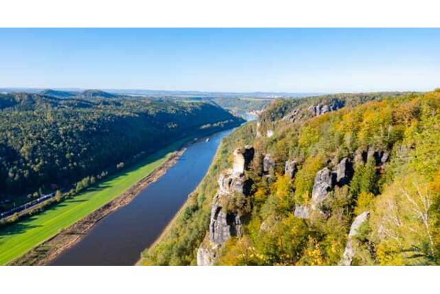 Ballonfahrt Görlitz, Raum Sächsische Schweiz, Elbe