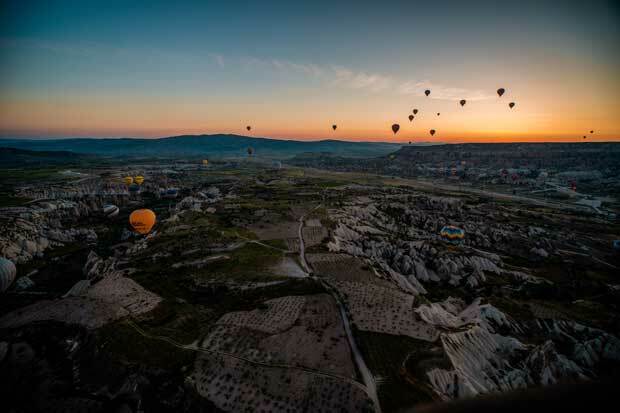 Ballonfahrt Brandenburg, Blick von oben