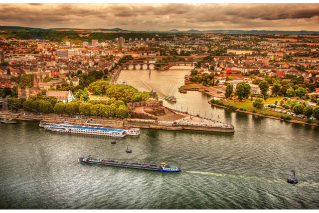 Ballonfahrt Speyer, Raum Koblenz, Deutsches Eck