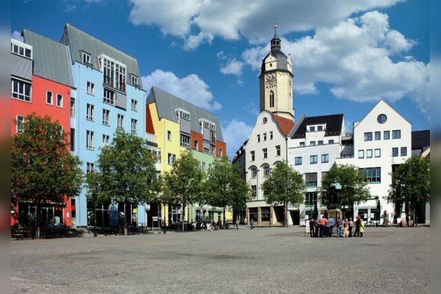 Ballonfahrt Weimar, Raum Jena, Marktplatz in Jena