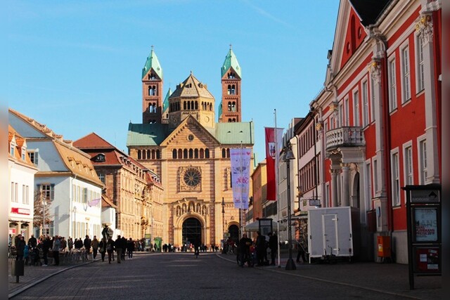 Ballonfahrt Trier, Raum Kaiserslautern, Südliche Weinstraße, Ludwigshafen & Speyer, Dom zu Speyer