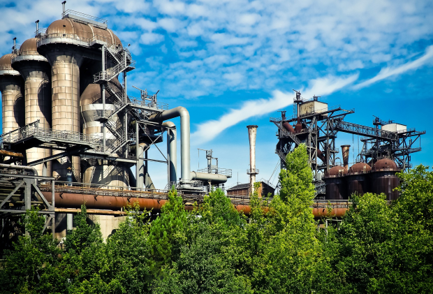 Blick über das Ruhrgebiet Landschaftspark Nord