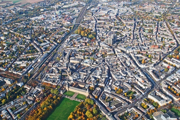 Ballonfahrt Nordrhein-Westfalen, Blick von oben