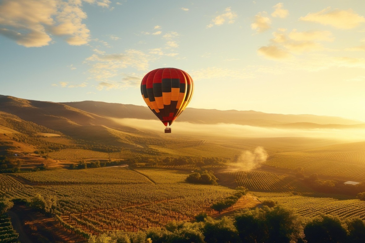 Ballonfahrt Sonnenaufgang