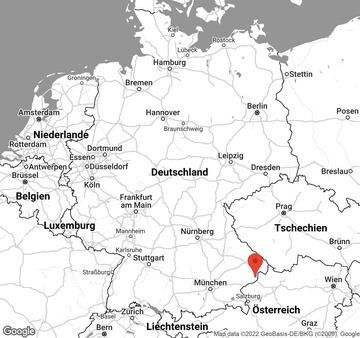 Karte von Ballonfahrt