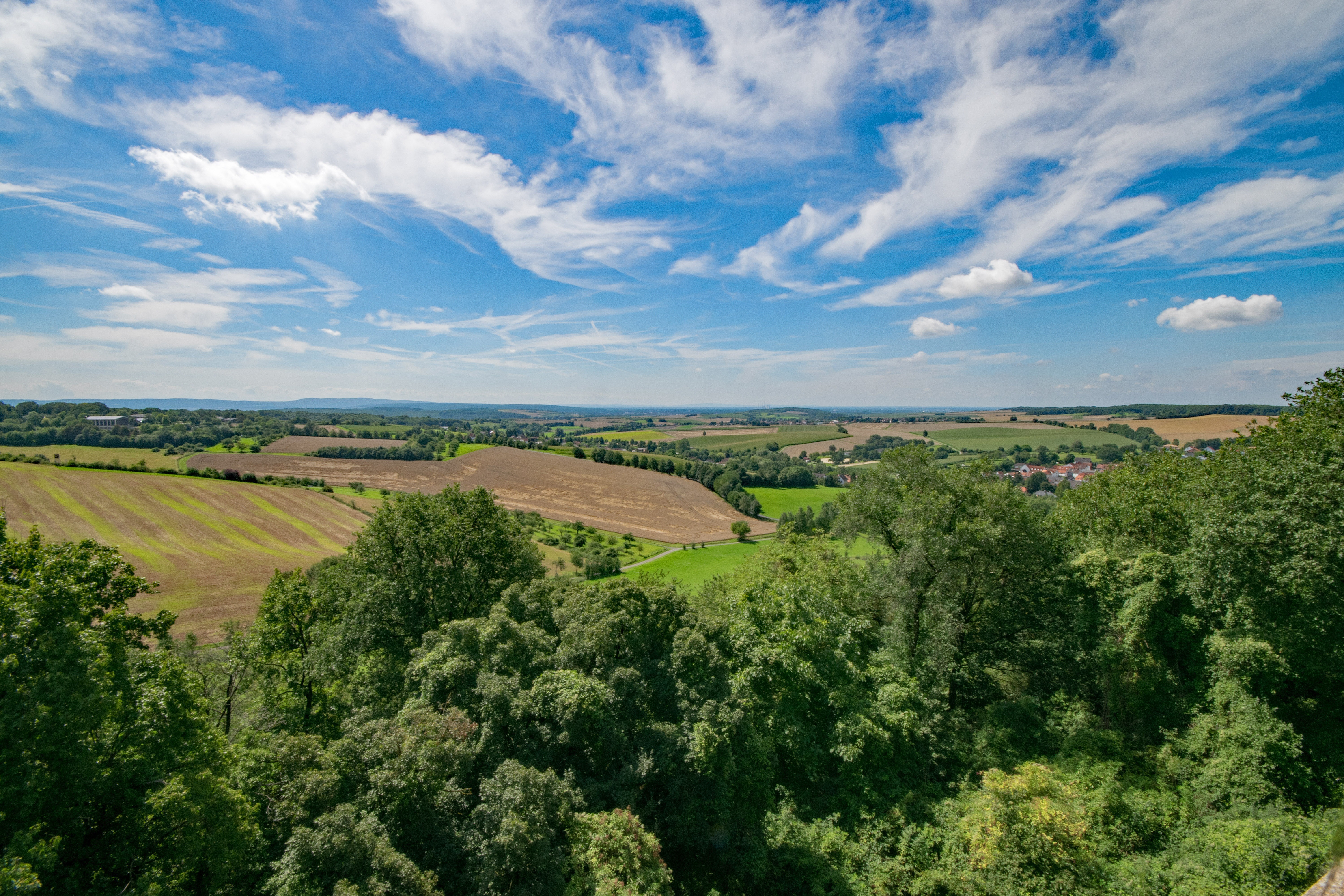 Hei&szlig;luftballonfahrt &uuml;ber Landshut und der Burg Trausnitz