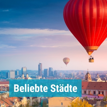 Ballonfahrt beliebte Städte