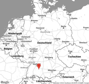 Karte von Ballonfahrt