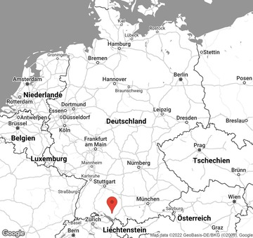 Karte von Ballonfahrt