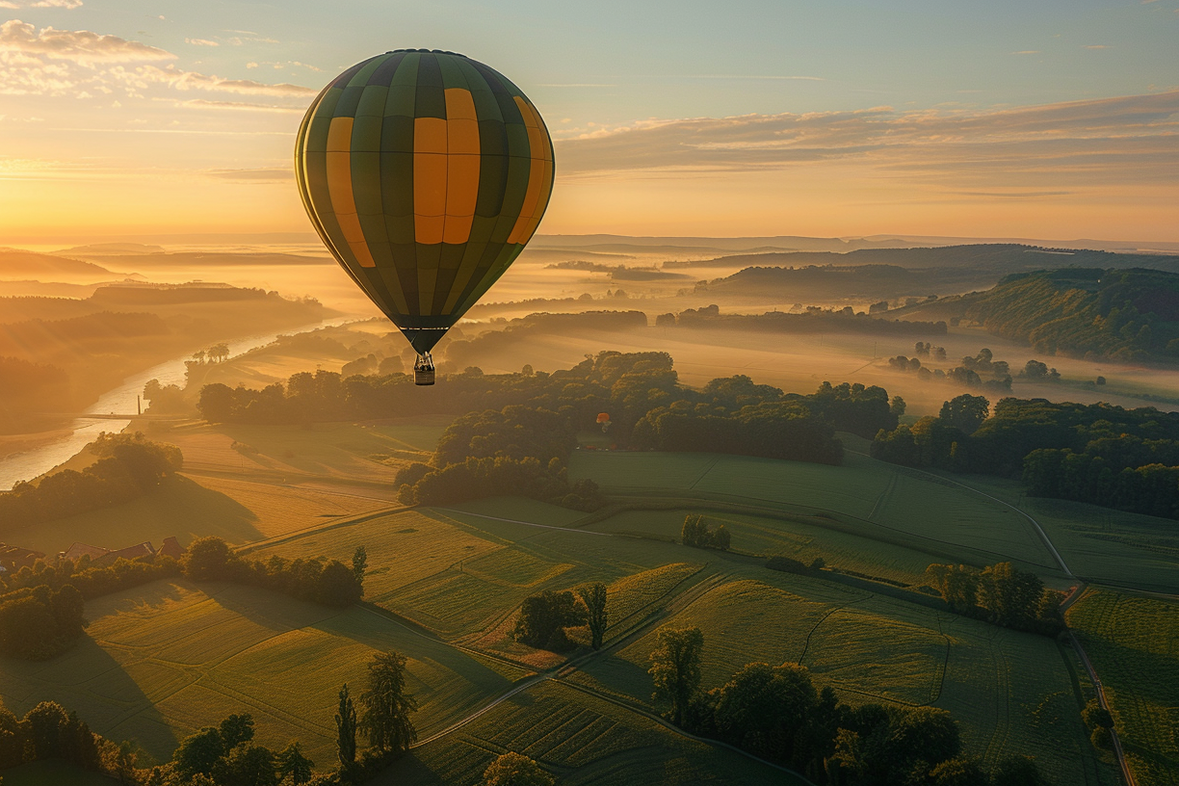 Ballonfahrt Sonnenaufgang