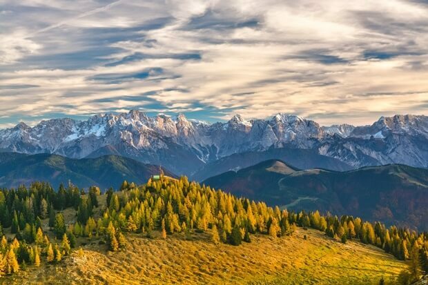 Ballonfahrt Chiemsee, Alpenregion